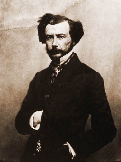 Portrett av Maxime Du Camp, forfatter 1822-1894 (bilde) av Nadar
