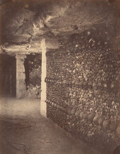 Katakombene, Paris, april 1862. av Nadar