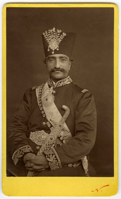 Kjentfotografi av sjahen fra Iran av Nadar