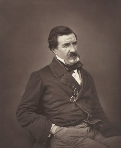Champfleury født Jules François Felix Fleury-Husson, fransk kritiker og romanforfatter, 1821-1889, ca. 1855 av Nadar