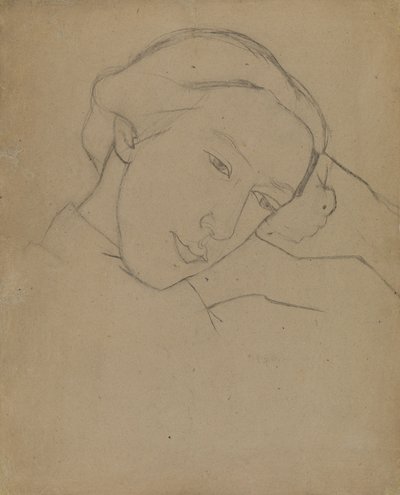 Selvportrett, 1910-tallet av Nadezhda Vladimirovna Lermontova