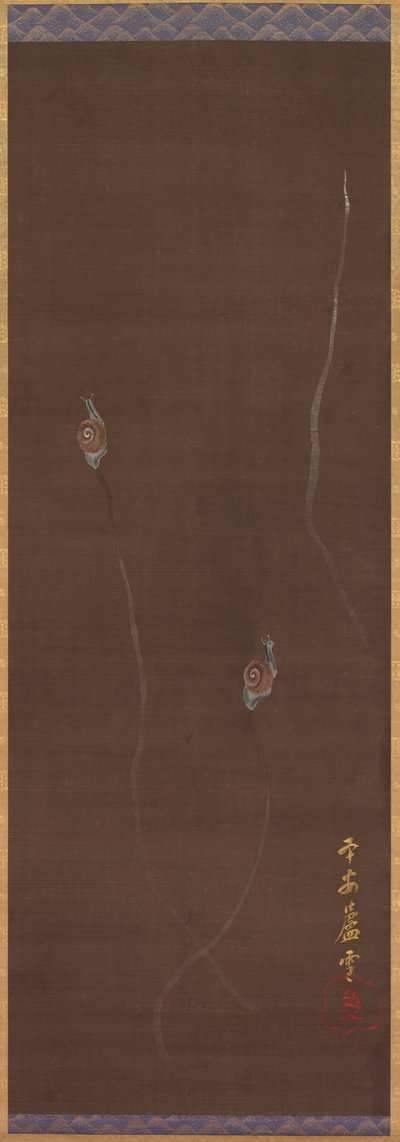 Snegler av Nagasawa Rosetsu