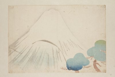 Fuji (treblokktrykk i farger) av Nakamura Hochu