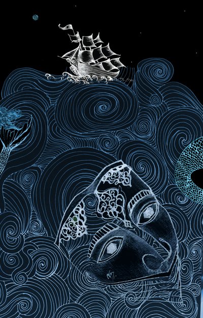 Sea Monsters, 2020 (blandet media) av Nancy Moniz Charalambous