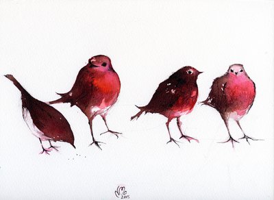 The Ink Spots, 2015, (blekk på papir) av Nancy Moniz Charalambous