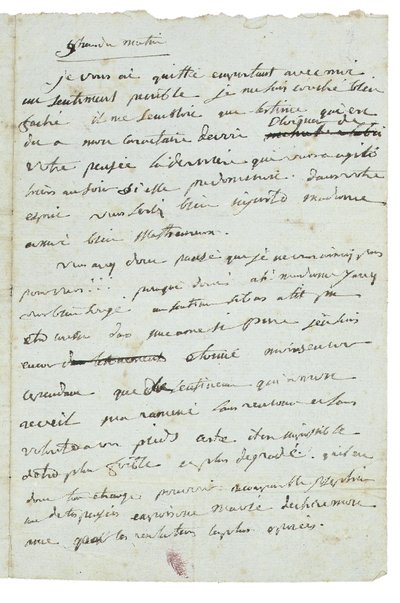 Brev til Josephine de Beauharnais av Napoleon Bonaparte