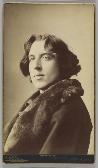 Oscar Wilde, ca. 1822 (sepia-bilde) av Napoleon Sarony