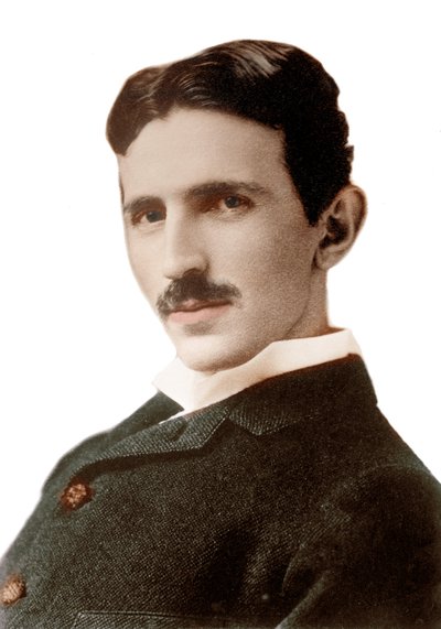 Portrait of Nikola Tesla (1856-1943) (Nikolaj) - Croatian-born Serb engineer, physicist and inventor - Photography by Napoleon Sarony (1821-1896) 1890 av Napoleon Sarony