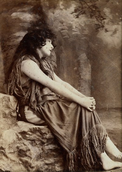 Portrett av Sarah Bernhardt i en New York-produksjon av Napoleon Sarony