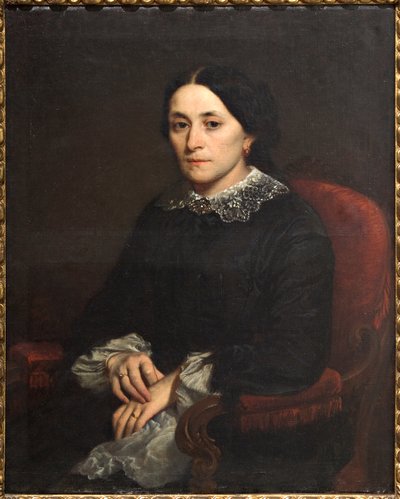 Portrett av en gentlewoman (olje på lerret) av Narciso Malatesta