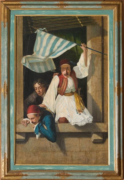 Scene fra den greske revolusjonen (olje på lerret) av Narciso Malatesta