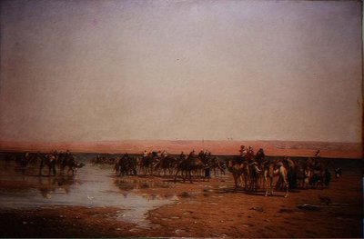 Krysser ørkenen av Narcisse Berchere