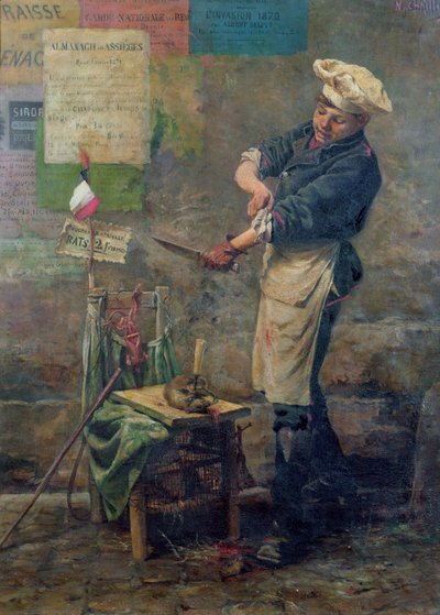 Rotteselger under beleiringen av Paris, 1870 av Narcisse Chaillou
