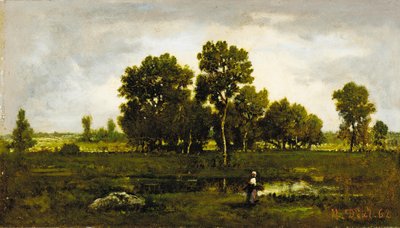 Fagotière nær huggormdammen, 1862 av Narcisse Virgile Diaz de la Peña