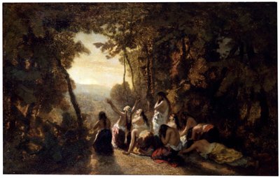 The Lament of Jephthahs Datter, 1846. av Narcisse Virgile Diaz de la Peña