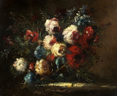 Blomsterstykke av Narcisse Virgile Diaz de la Peña