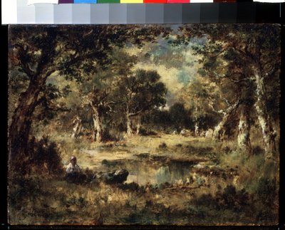 ""Skogslandskap"" (skogsump) Maleri av Narcisse Virgile Diaz de la Pena (1807-1876) 1870 Pushkin-museet, Moskva av Narcisse Virgile Diaz de la Peña