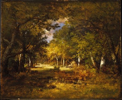 Skogscene av Narcisse Virgilio Díaz