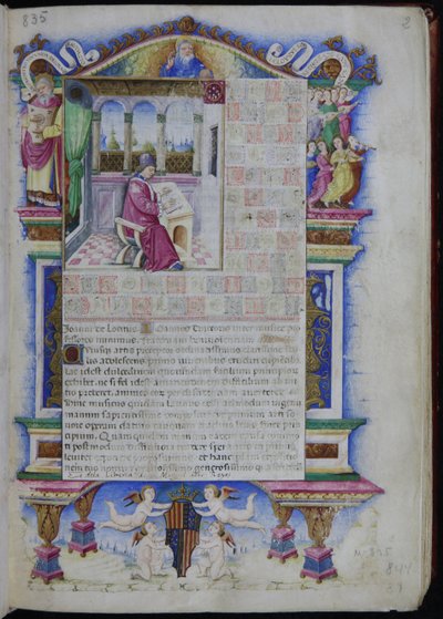 Portrett av Johannes Tinctoris Fra Opus musices Joannis Tinctoris, 1483 av Nardo Rapicano