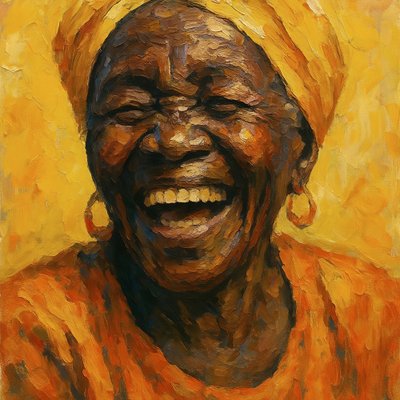 Gledefylt afrikansk latter av Natalie Bruns