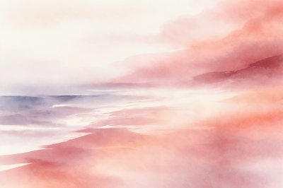 Fredfullt, tåkete landskap av Natalie Bruns