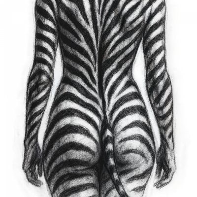 Figur med sebra-striper av Natalie Bruns