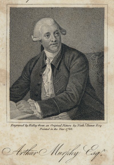 Arthur Murphy , irsk forfatter (gravering) av Nathaniel (after) Dance Holland