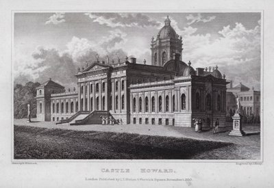 Castle Howard (gravering) av Nathaniel (after) Whittock
