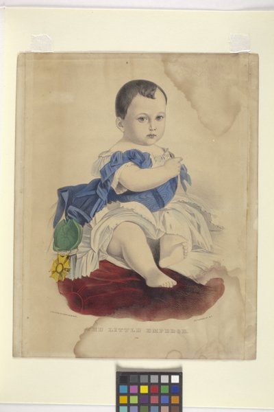 Den lille keiseren (håndfarget litografi) av Nathaniel Currier