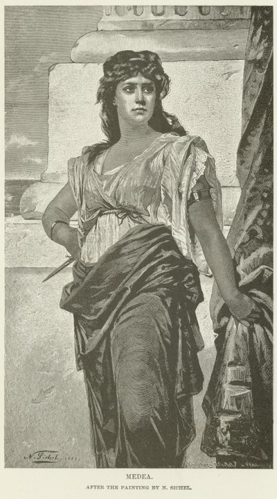 Medea (gravering) av Nathaniel Sichel