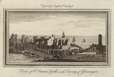 St Donats slott av Nathaniel and Samuel Buck