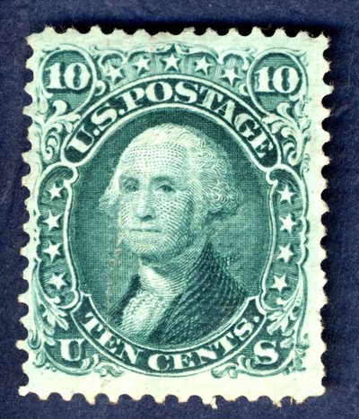 10c Washington E Grill singel, 1867. av National Bank Note Company