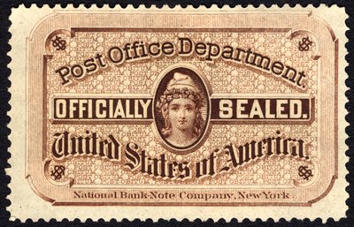 Post Office seal, 1877.    1160667   no       norwegian Successfully Translated  Original: Plate 31: Our Lady of Guadalupe: From Portfolio "Spanish Colonial Designs of New Mexico" Translat: Plate 31: Our Lady of Guadalupe: From Portfolio "Spanish Colonial  av National Bank Note Company
