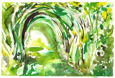 Variasjon av lysthusbuen, 2025 (blekk) av Neale Osborne