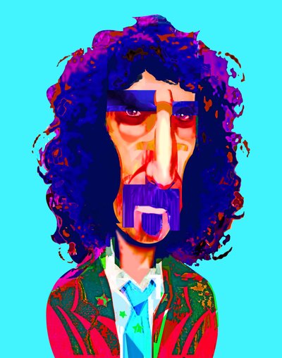 Frank Zappa, 2021 (digitalt) av Neale Osborne