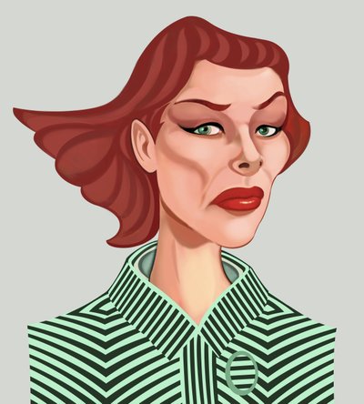Katharine Hepburn, 2021 (digitalt) av Neale Osborne