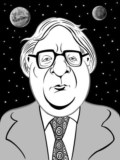 Ray Bradbury, 2019 (digital) av Neale Osborne
