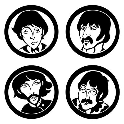 The Beatles, 2004 (blekk, digital revisjon 2023) av Neale Osborne