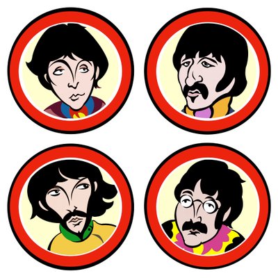 The Beatles, 2004 (blekk, digital revisjon 2023) av Neale Osborne
