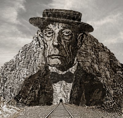 Den store steinansiktet, 2021 (digital) av Neale Osborne