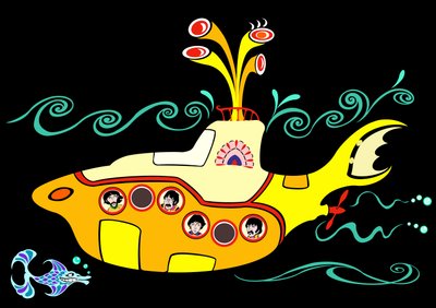 Yellow Submarine, 2004 (blekk, digital revisjon 2023) av Neale Osborne