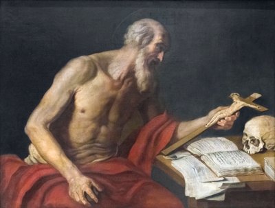 Sankt Jeromes bot av Neapolitan School