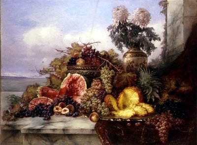 Stilleben med saftig frukt av Nelius Gronland