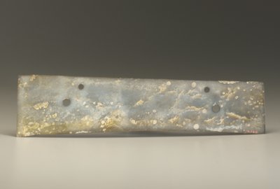 Gaffelmeisel (zhang), Qijia-kultur, ca. 2500-2000 f.Kr. (jade) av Neolithic Period Chinese School