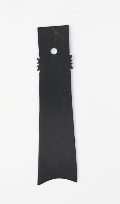 Gaffelmeisel (zhang), Qijia-kultur, ca. 2500-2000 f.Kr. (jade) av Neolithic Period Chinese School