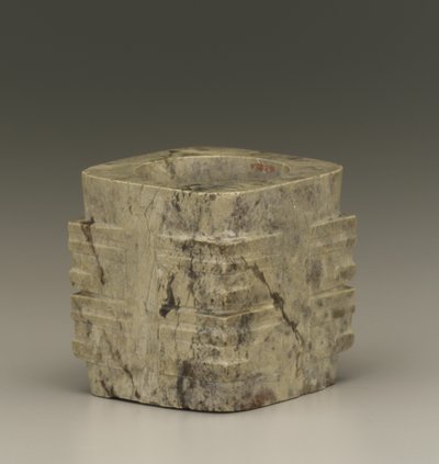 Kort rør (cong) Lake Tai-regionen, Liangzhu-kultur, 3300-2250 f.Kr. (jade) av Neolithic Period Chinese School