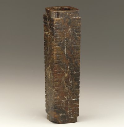 Tall tube (cong) Lake Tai-regionen, Liangzhu-kultur, 3300-2250 f.Kr. av Neolithic Period Chinese School