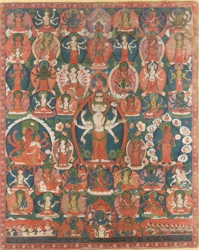 Den pababhaen er den elleve usigelige avalokiteshvara av Nepalese School