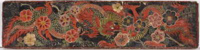 Buddhistisk manuskriptomslag, 1659 (ugjennomsiktig wc på tre) av Nepalese School