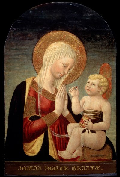 Madonna og barn med granateple, 1400-tallet av Neri di Bicci